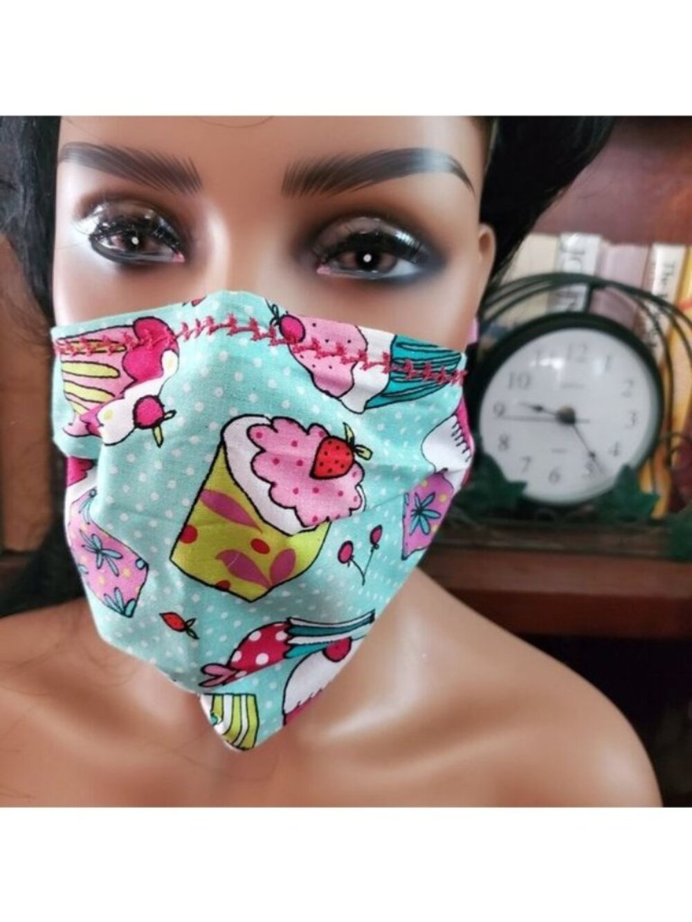 Adult Face Masks - Cupcakes - Filter Pocket - Roomy - Breathable
